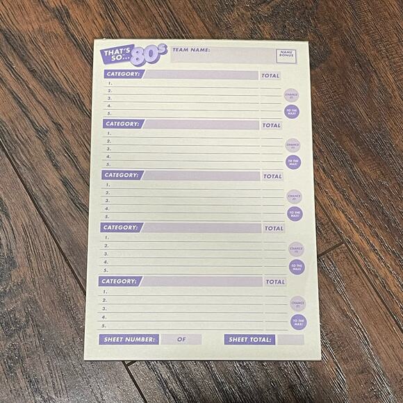 Thats So 80s Trivia Card Game Adult Party 2+ Players Item QUZ011 Complete Game - Picture 5 of 15